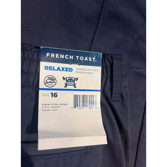 French Toast Boys Size 16 Navy Blue Relaxed Fit Pants NWT - Picture 6 of 6